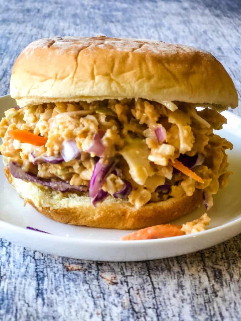 30 Best Vegan Sandwich Recipes - Barbecue Chickpea Sandwich | Hurry The Food Up