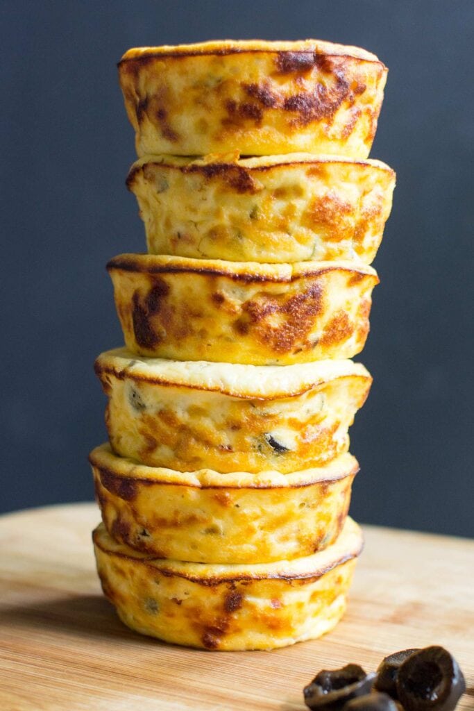 Mediterranean Baked Ricotta Muffins - High Protein Power Bombs - ricotta muffins ready to eat #high protein #egg | 