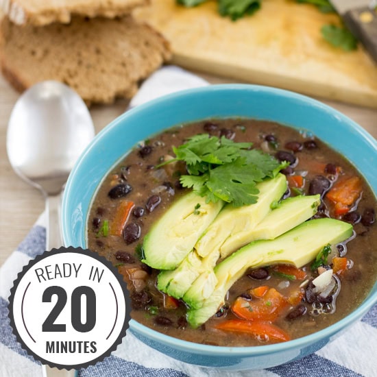 Spicy Black Bean Soup (20 Min)