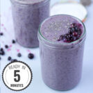Blueberry Banana Protein Smoothie #vegetarian #blueberry | 