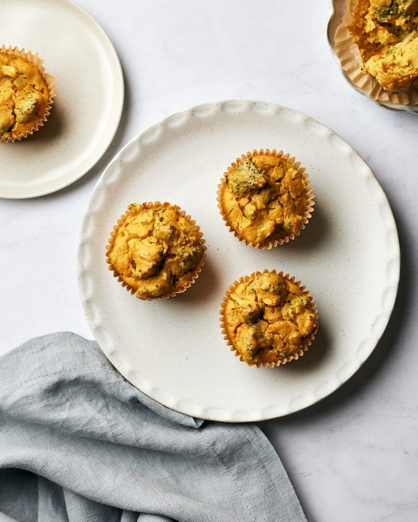 Broccoli Cheddar Egg Cups - Top 30 Vegan High-Protein Breakfast Recipes | Hurry The Food Up