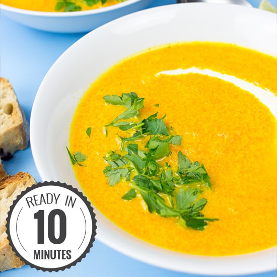 Carrot and Ginger Soup - souper fast! | 