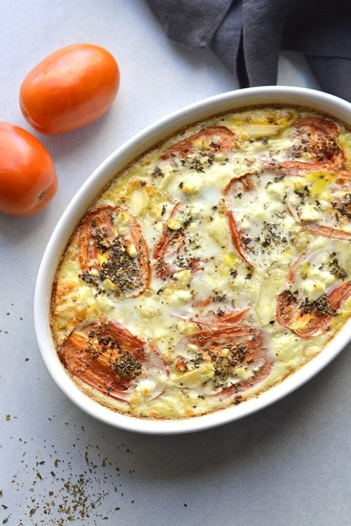 Cheesy Roasted Egg Bake - Tasty and Delicious Egg White Recipes You Must Try | Hurry The Food Up
