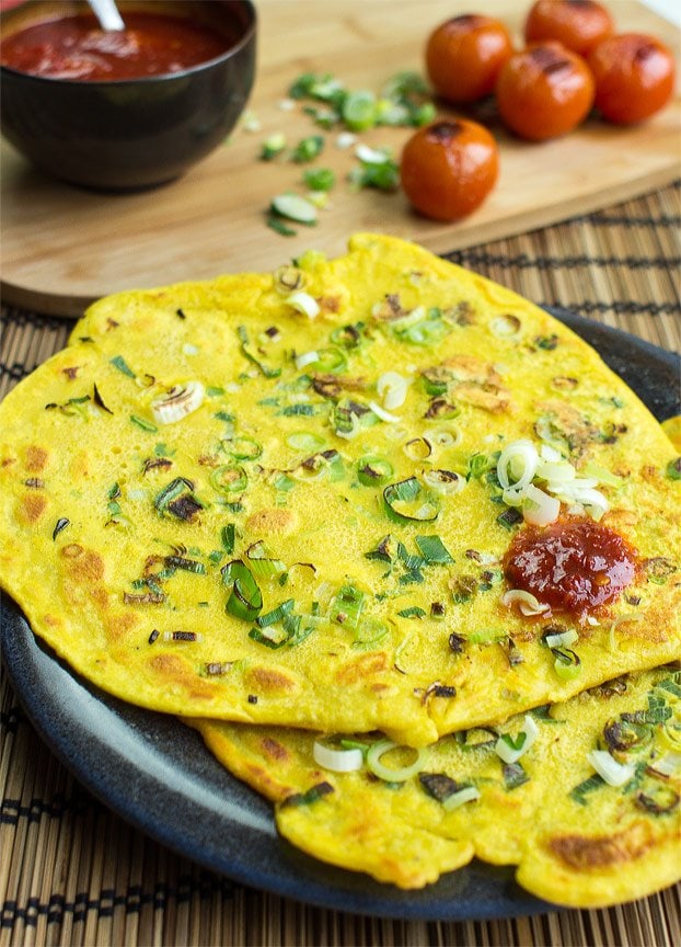 Chickpea Flour Pancakes (Besan Chilla/Cheela) - Traditional Pancakes Taken To The Next Level | 
