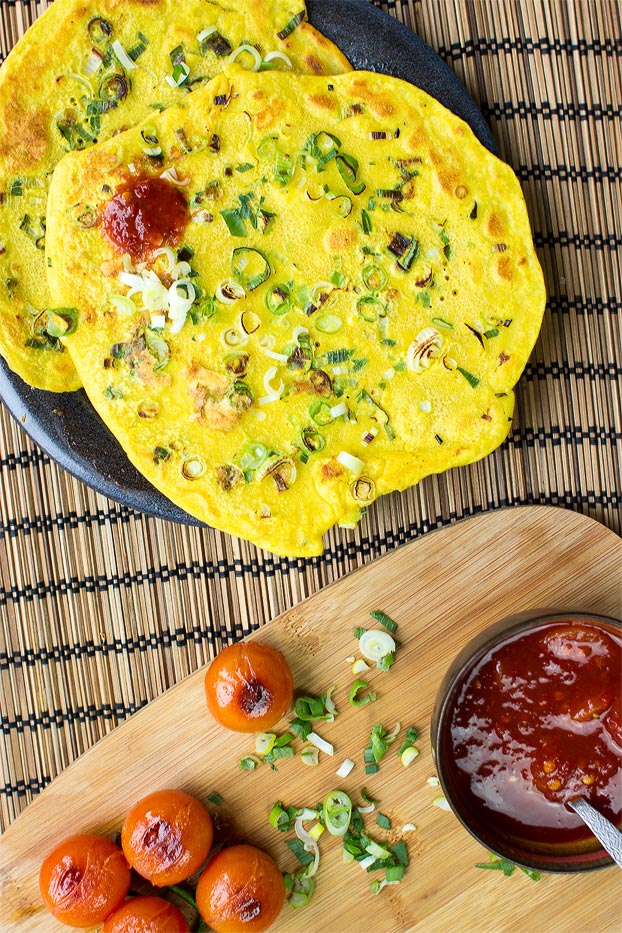 Chickpea Flour Pancakes (Besan Chilla/Cheela) - Traditional Pancakes Taken To The Next Level | 