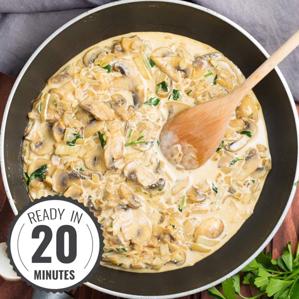 Deliciously Creamy Garlic Mushrooms Recipe