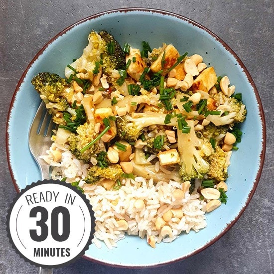 Easy Broccoli Stir Fry with Brown Rice
