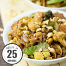 Easy Vegetable Stir Fry with Creamy Peanut Sauce #stirfry #peanut #vegan | 