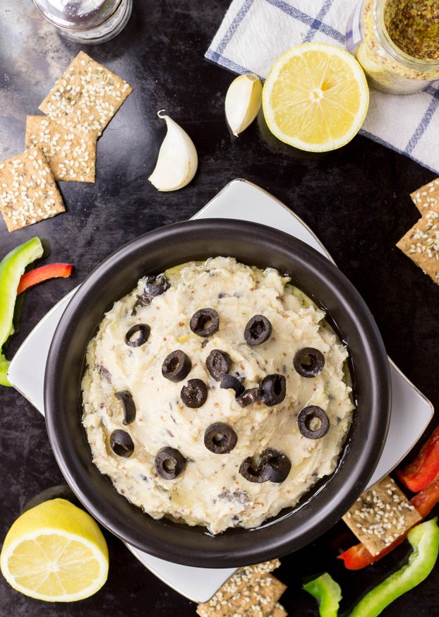 High Protein White Bean Dip #vegan #dip | 