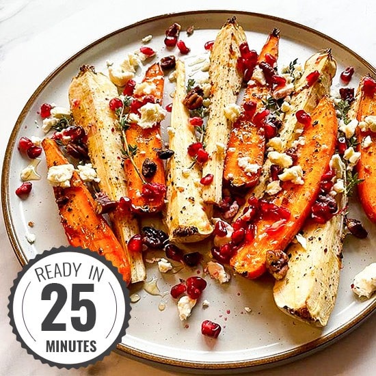 Honey Roasted Carrots & Parsnips – Glazed Vegetables | 