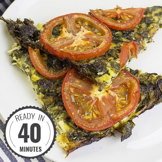 Low-Carb Cheese and Spinach Pie - Five Minutes Prep! | 