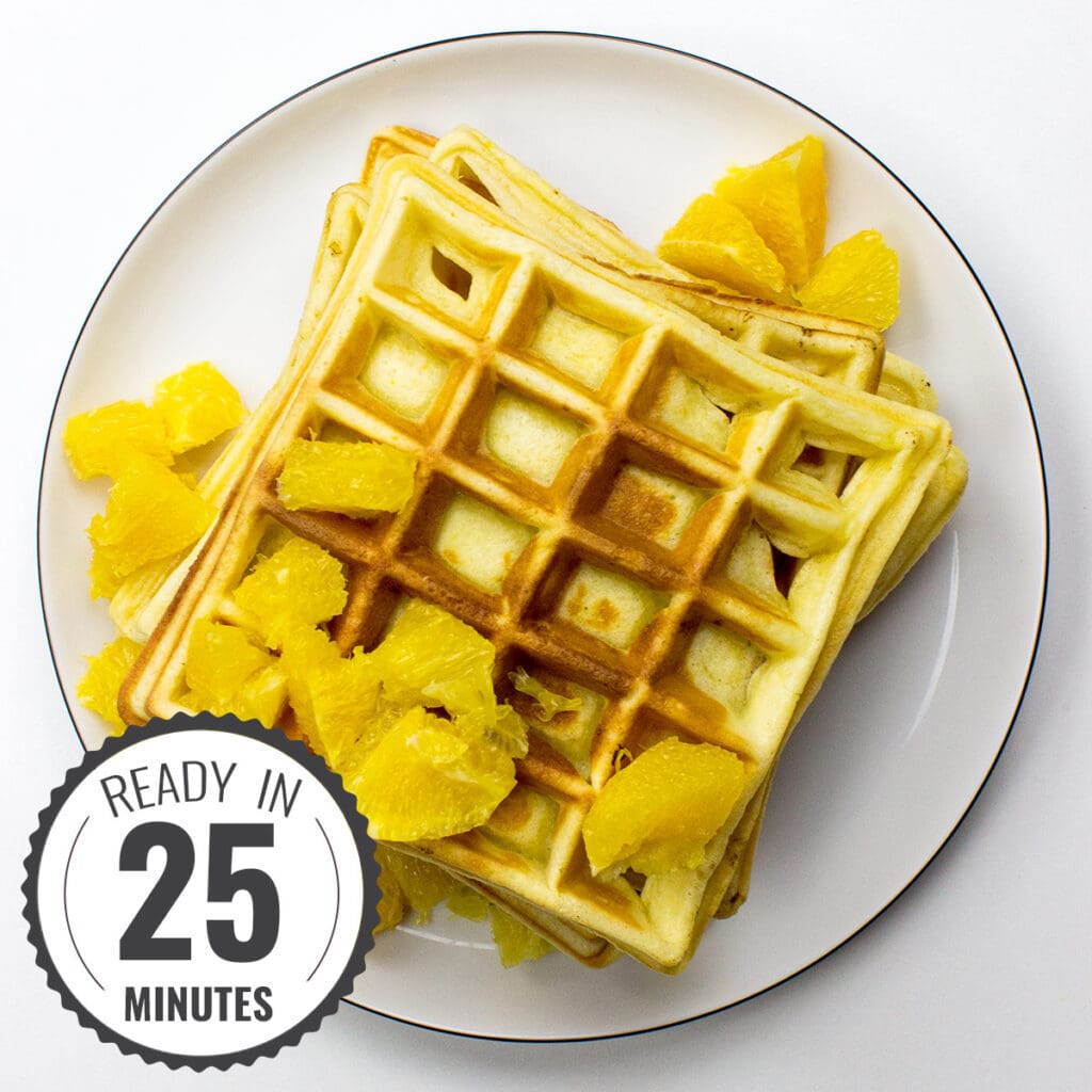 Orange Buttermilk Waffles (25‑Min Citrus Breakfast)
