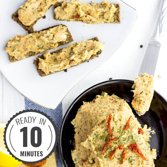 Quick White Bean Spread (vegan pâté) #vegan #pâté | 