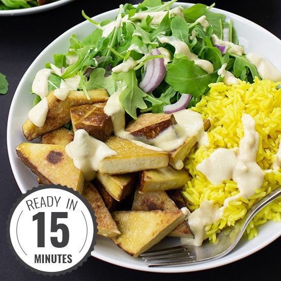 Smoked Tofu & Hummus Buddha Bowl | 