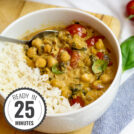 Vegan Chickpea Curry - An awesome animal friendly take on the insanely popular dish. And you know what? It rocks! | 