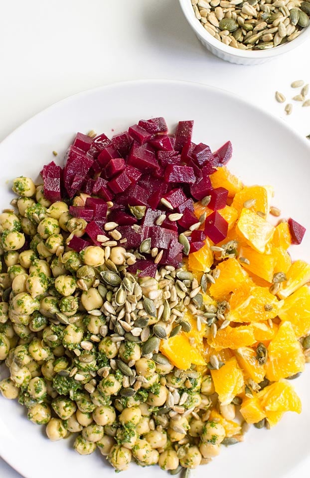 Vegan Chickpea Summer Salad - Refreshing, Innovative, Ready in 15 mins - chickpea salad ready to eat #vegetarian #lunch | 