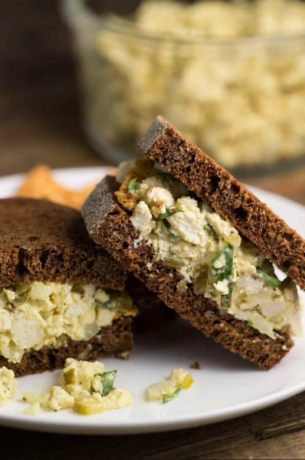 30 Best Vegan Sandwich Recipes - Vegan Egg Salad Sandwich | Hurry The Food Up