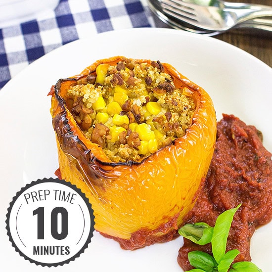 Vegan Stuffed Peppers – Packed with Protein | 