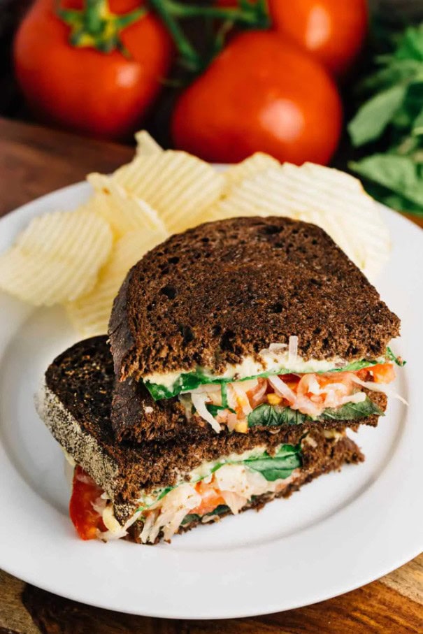 30 Best Vegan Sandwich Recipes - Vegan Reuben Sandwich with Cashew Cheese | Hurry The Food Up