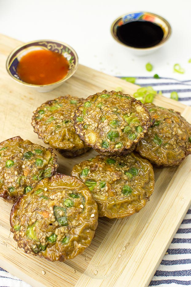 Asian-Style Easy Egg Muffins - Asian-Style egg muffins serving #carrot #eggs | 