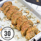 Modern nut roast. Minimum fuss, maximum taste. Prep Time 30 minutes, Roast Time 40 minutes | #maincourse #Christmas #vegetarian | 