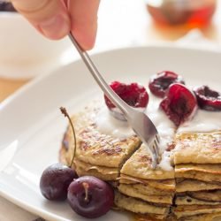 This world's simplest pancakes recipe contains just two ingredients (egg and banana) and is super quick - just minutes from bowl to plate! Simple and tasty. | 