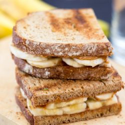 Anti Hangover Peanut Butter Banana Sandwich. Ready in 8 mins. | #hangover #vegan | 