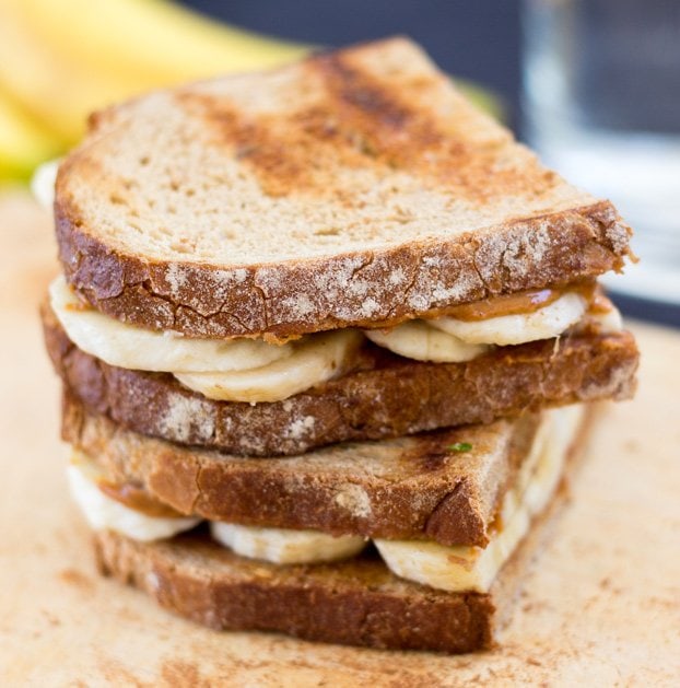 Anti Hangover Peanut Butter Banana Sandwich. Ready in 8 mins. | #hangover #vegan | 