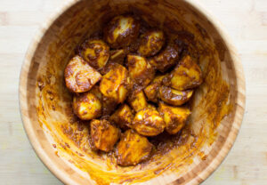 Irish Bombay Potatoes - The Best Curried Potatoes in the World - all potatoes are well covered with spice and herbs #potato #curry | 