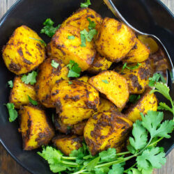 Irish Bombay Potatoes - The Best Curried Potatoes in the World - bombay potatoes ready to eat #Bombay #basil | 