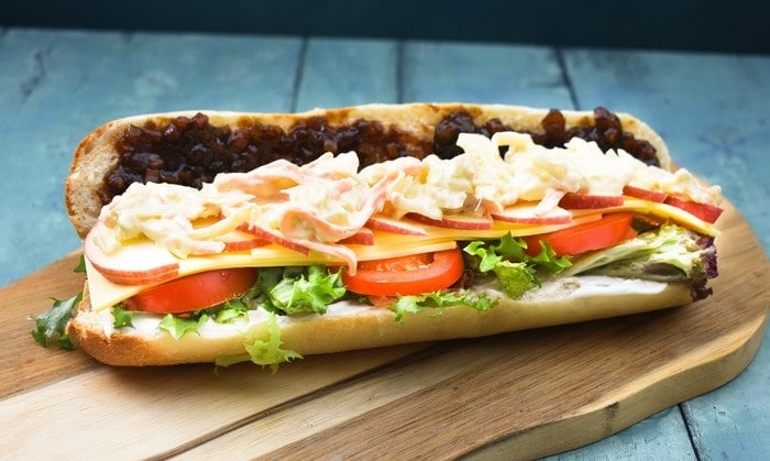 30 Best Vegan Sandwich Recipes - Vegan Cheese Ploughman's Sandwich | Hurry The Food Up