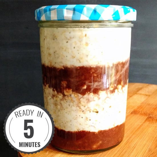 Chocolate Banana Bonkers Overnight Oats | 