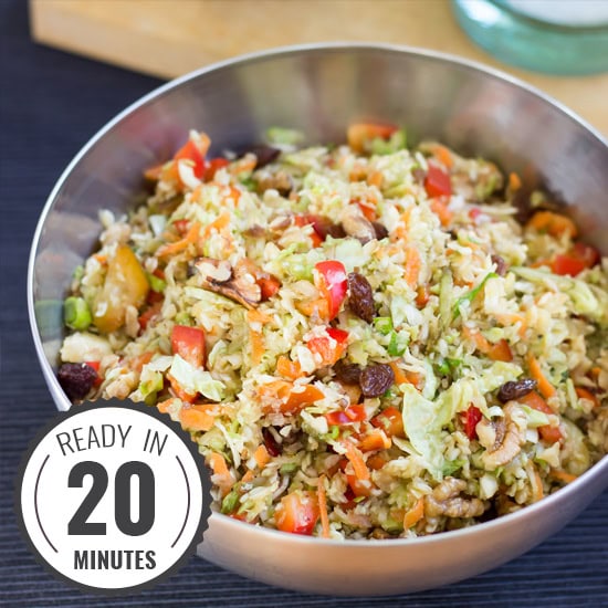 Colourful Christmas Slaw. Ready in 20 mins. | #sidedish #vegan | 
