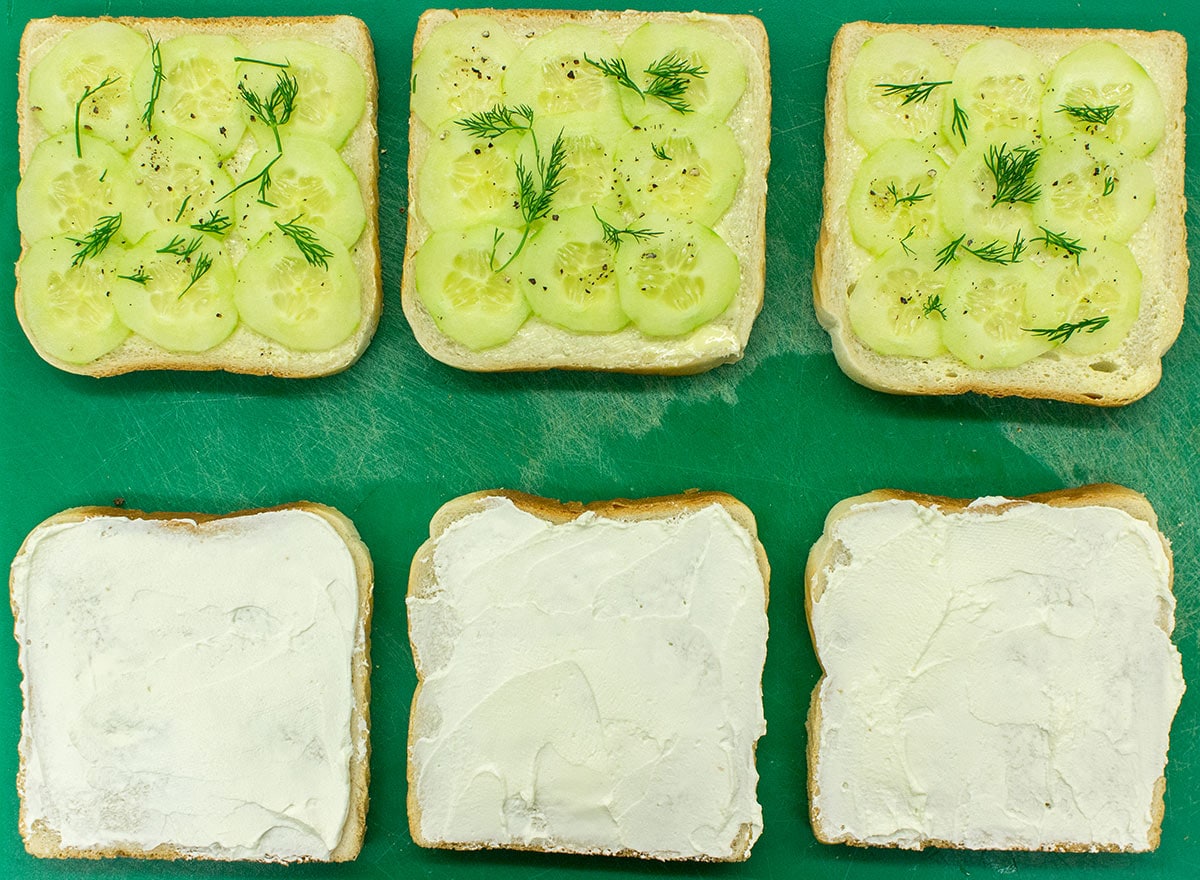 Society Cucumber Sandwiches - the Dos and Don’ts - assembling the sandwich #sandwich #appetizer | 