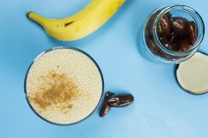 Delicious Date Smoothie - Vegan, high in Omega 3 - delicious date smoothie ready to serve #smoothie #nutritious | 