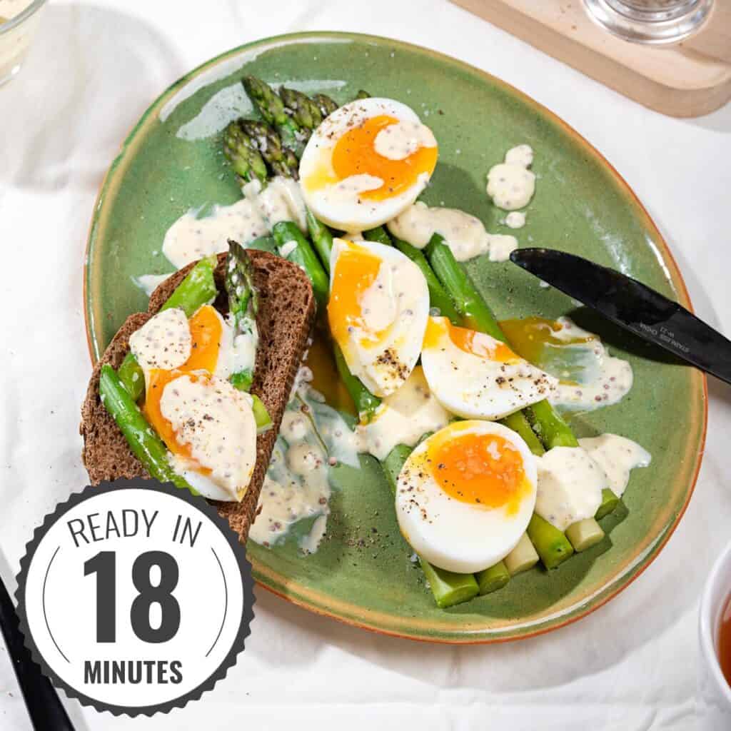 High Protein Eggs & Asparagus Breakfast (Vegetarian)