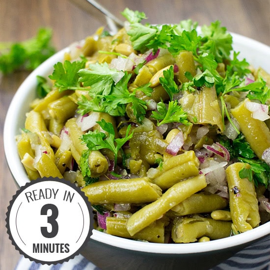 Easy Green Bean Salad - Naturally Vegan & Ready in 3 minutes | 