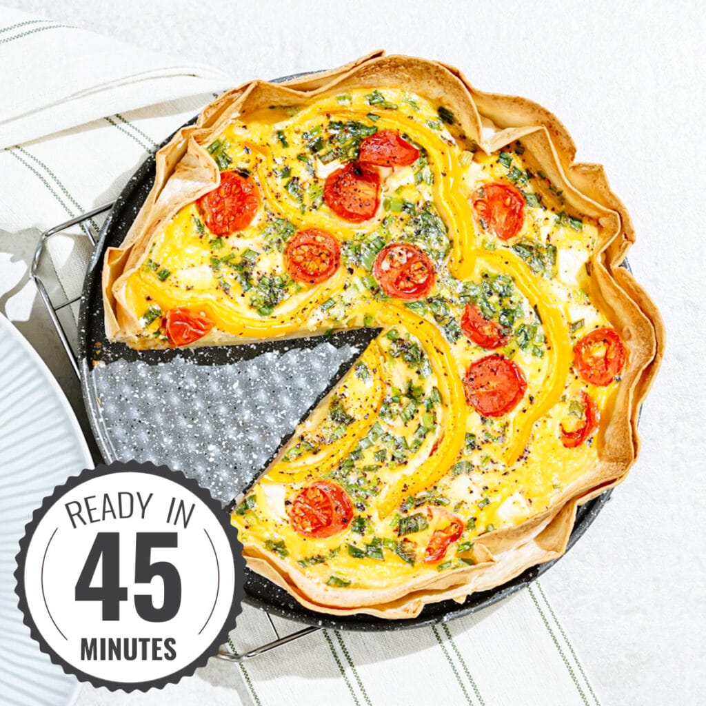 High-protein Tortilla Quiche (super easy to make!)