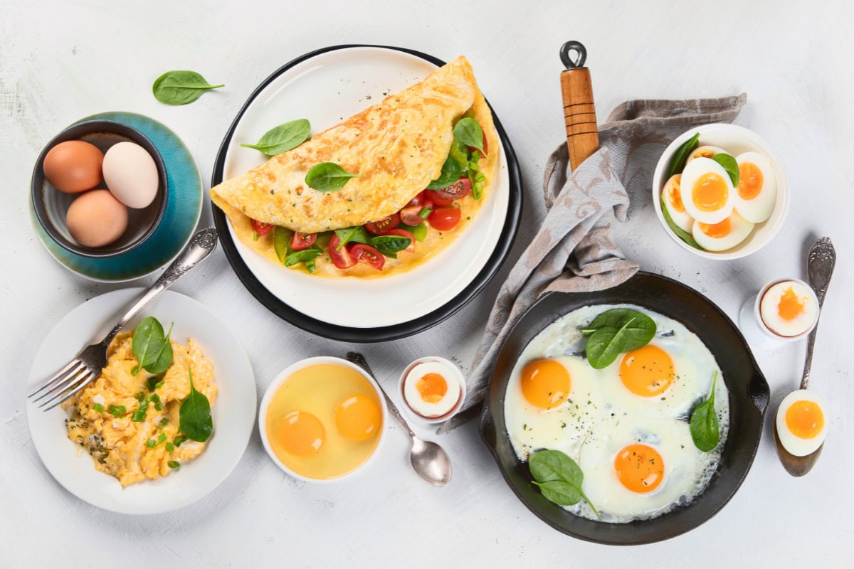 Some egg dishes are on the light surface | Hurry The Food Up