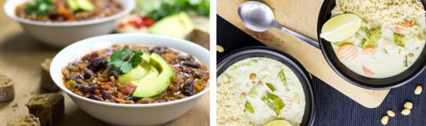 vegetarian chilli and curry