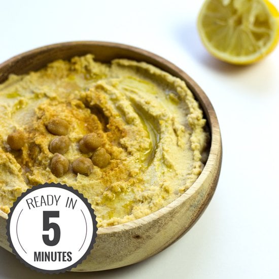 How To Make Homemade Hummus - a delicious and filling three minute version of the classic dish - makes a fantastic snack and dip! | 
