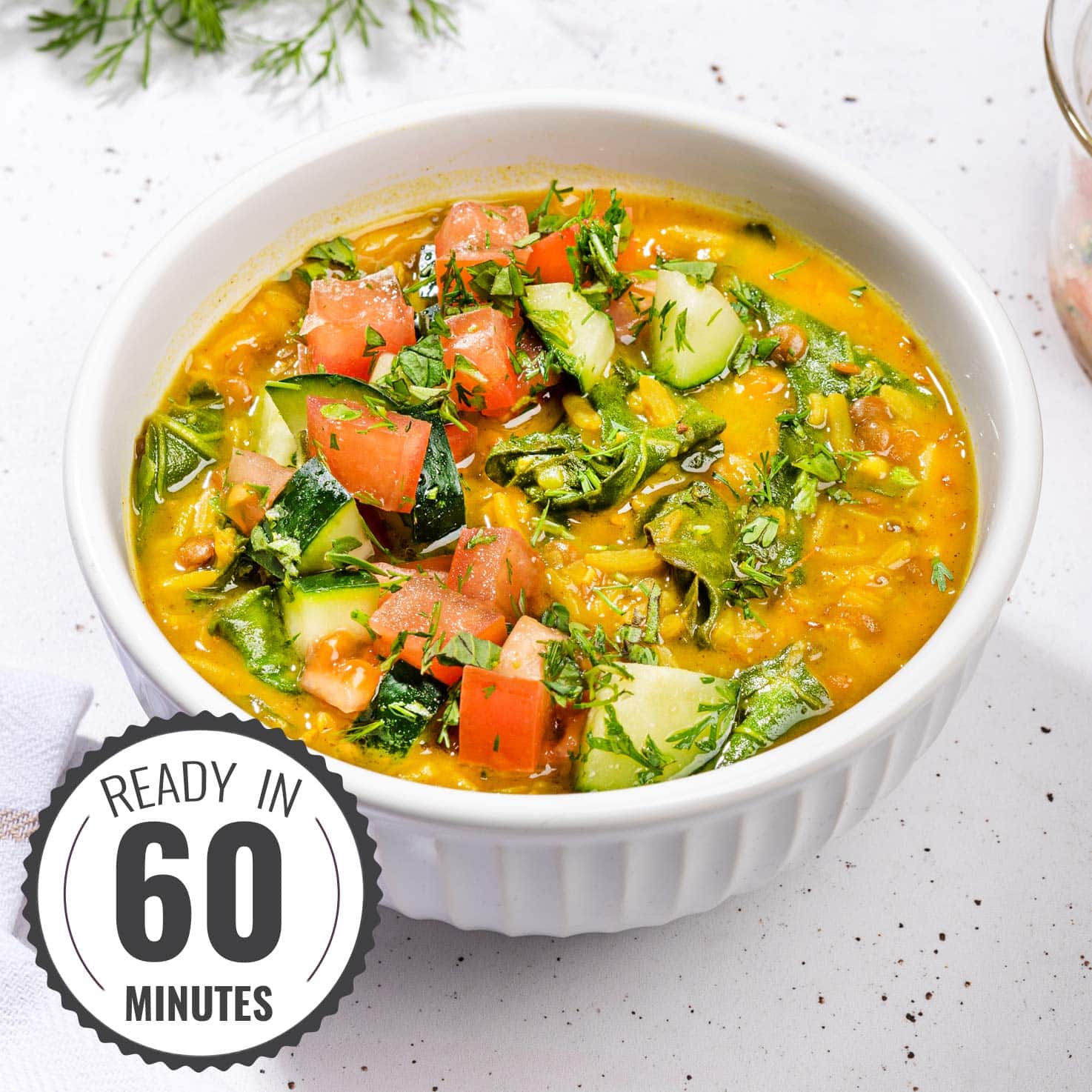 Weight Loss Dal Khichdi & Kachumber Salad - DAL-ightful! | Hurry The Food Up