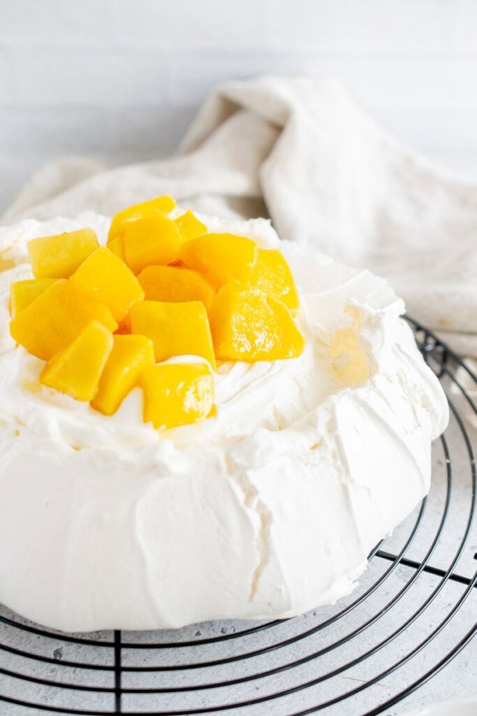 Mango Pavlova - Tasty and Delicious Egg White Recipes You Must Try | Hurry The Food Up