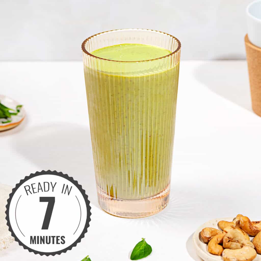 Fresh & Minty Pineapple and Spinach Smoothie | 20g Protein