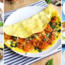 monkey mania - omelette on a plate with tomato