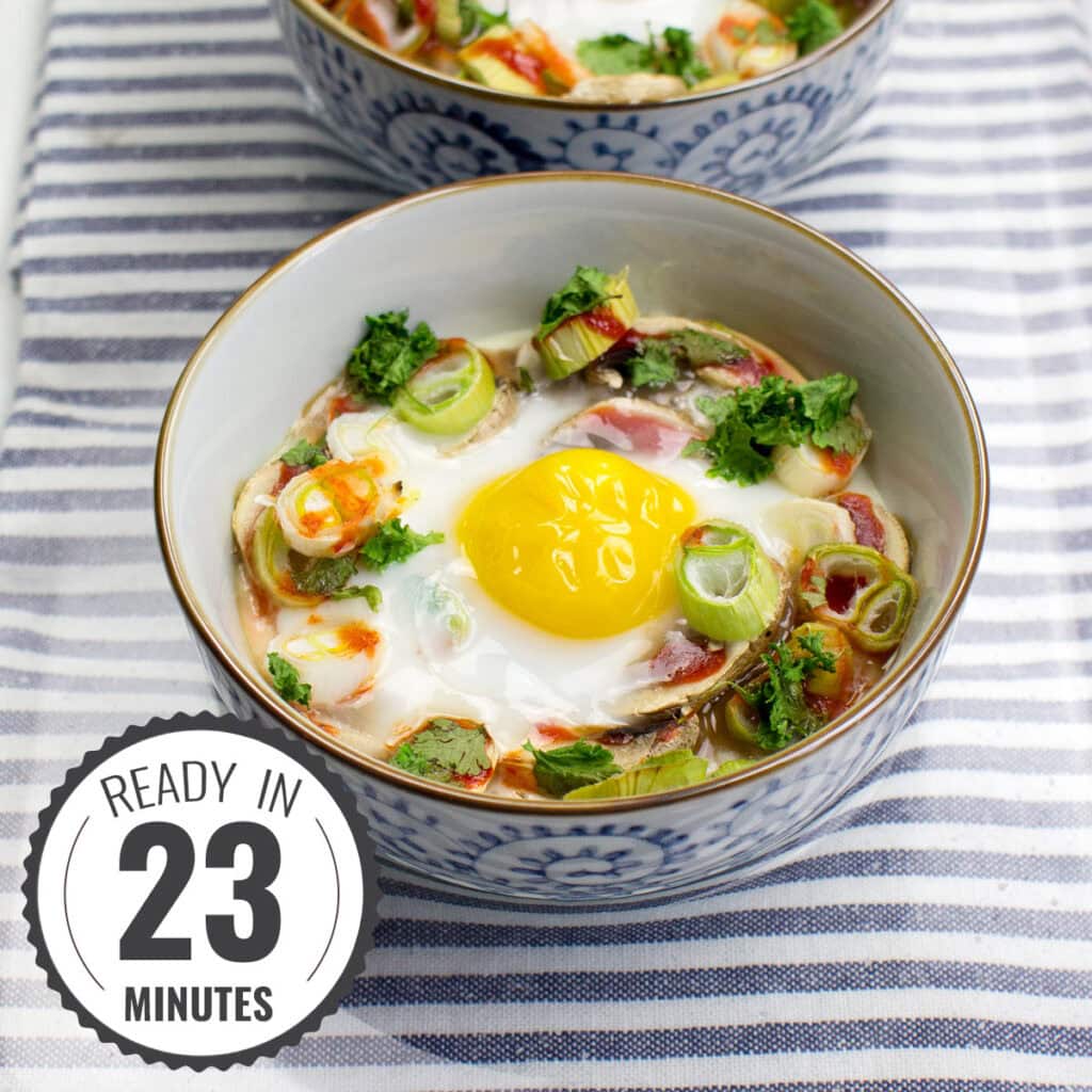 Mushroom Oeuf Cocotte (Cream‑Cheese Baked Eggs)