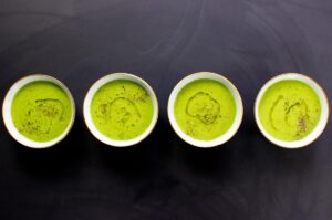 Pea and mint soup is ready to eat I Hurry The Food Up