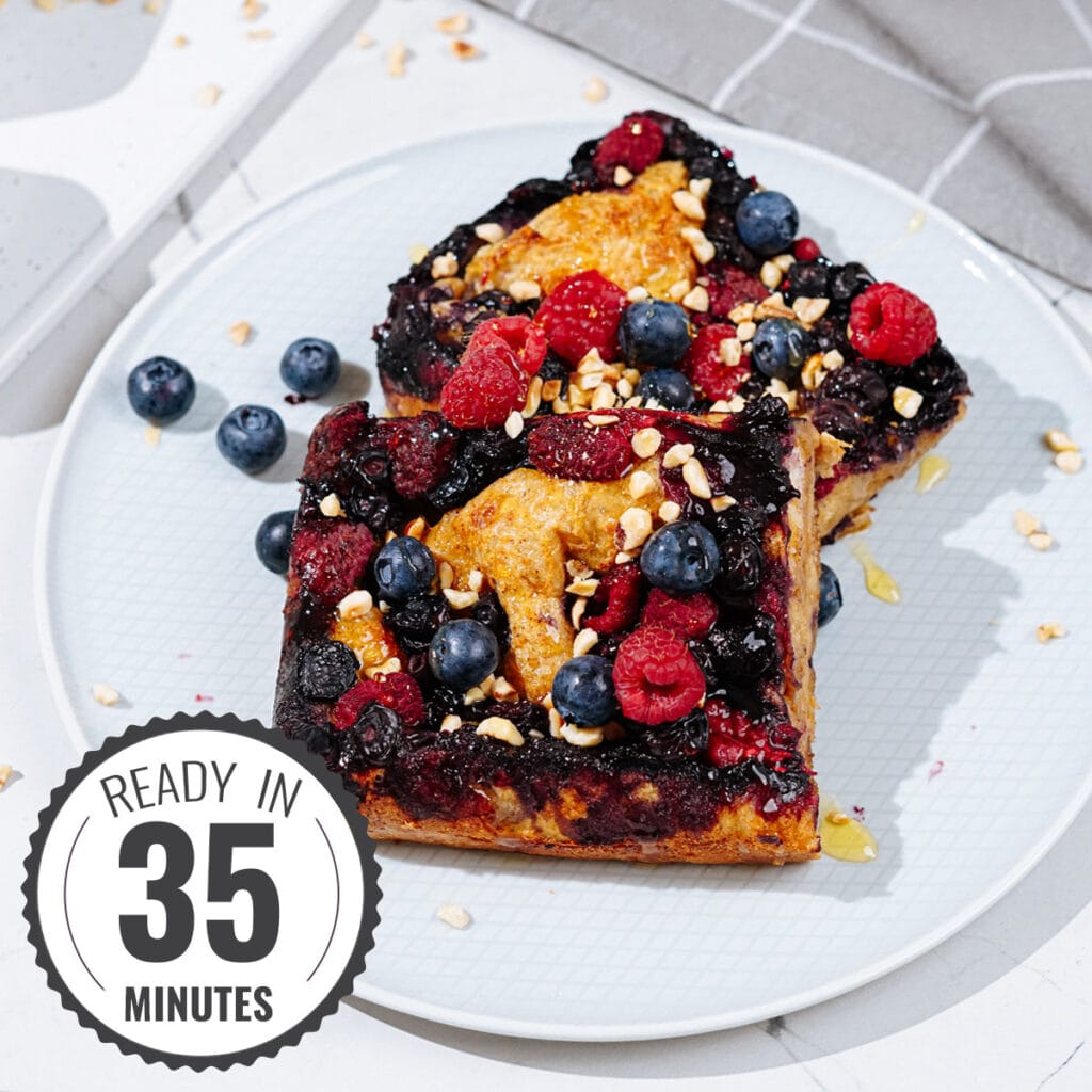 Super Easy Baked High Protein French Toast Recipe