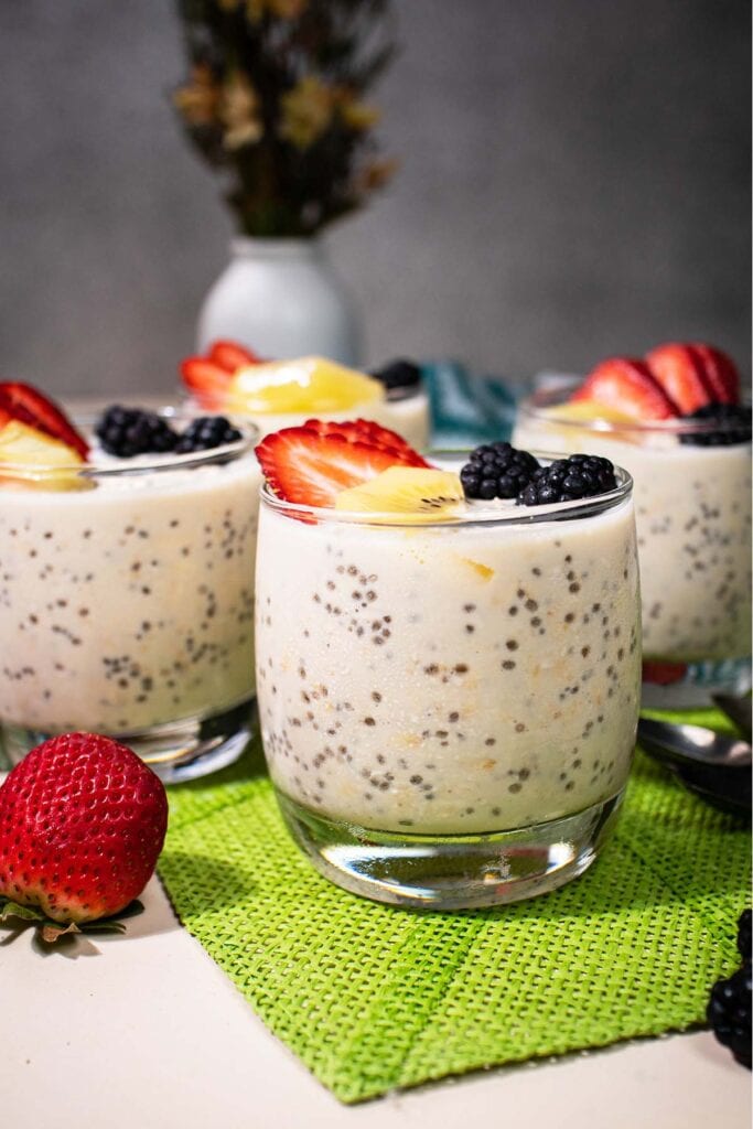 Creamy Chia Overnight Oats - Top 30 Vegan High-Protein Breakfast Recipes | Hurry The Food Up