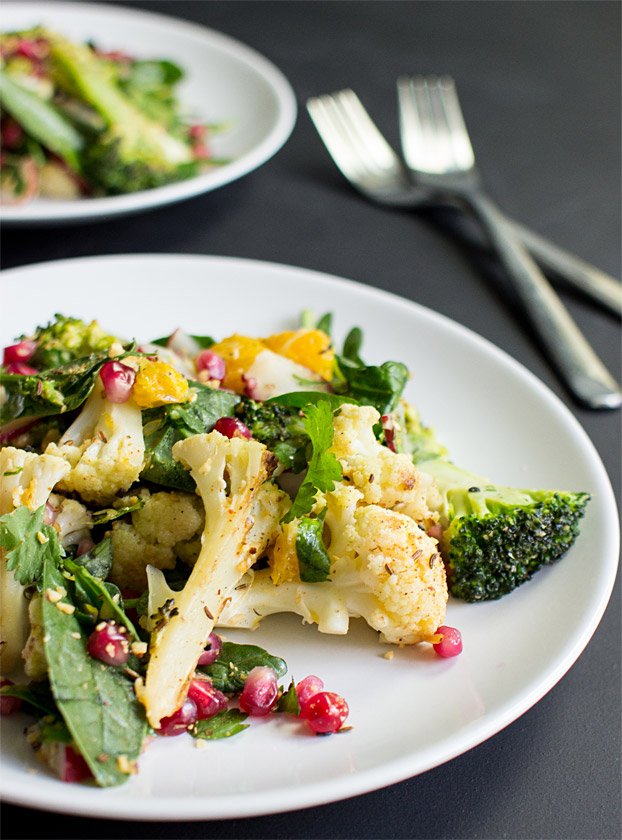 Roasted Broccoli and Cauliflower Salad - The New Superdish | 